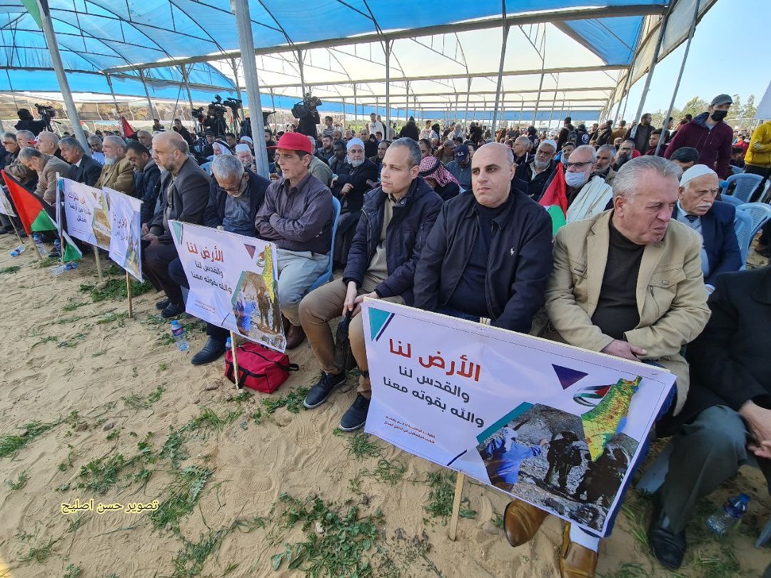 فعاليات إحياء يوم الأرض على أرض مخيم ملكة شرق غزة 1.jpg