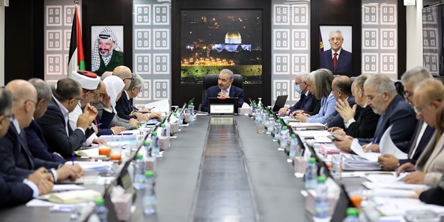 جلسة مجلس الوزراء الفلسطيني - تصوير: شادي حاتم