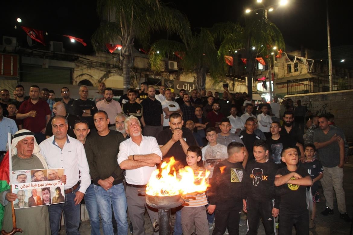 طولكرم - فعاليات ايقاد شعلة الحرية لأسرى الحرية بمناسبة يوم الأسير الفلسطيني.