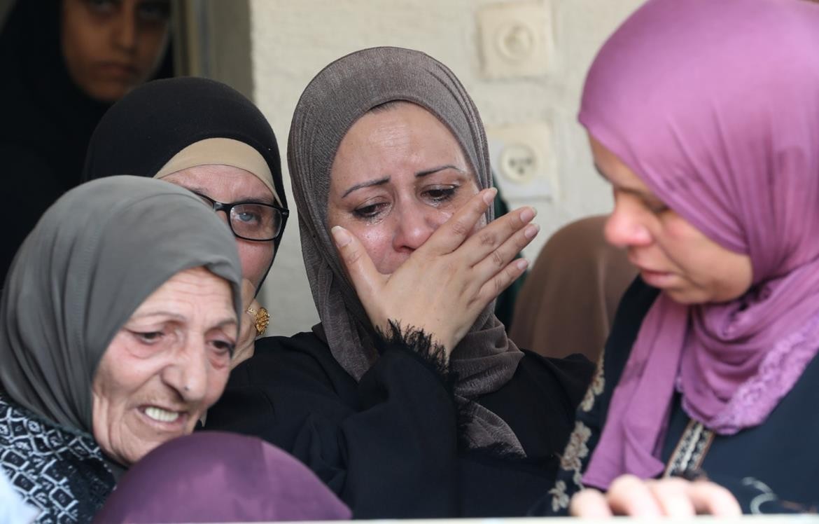 تشييع جثمان الشهيد بلال كبها (24 عاماً) لمثواه الاخير في بلدة يعبد قرب جنين 4.jpg