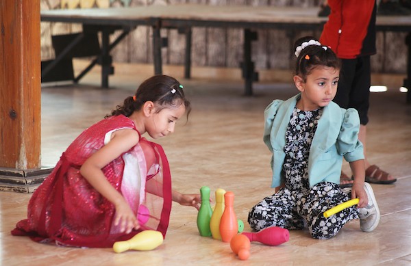 أطفال يمارسون أنشطة التفريغ النفسي في مدينة غزة 6.jpg