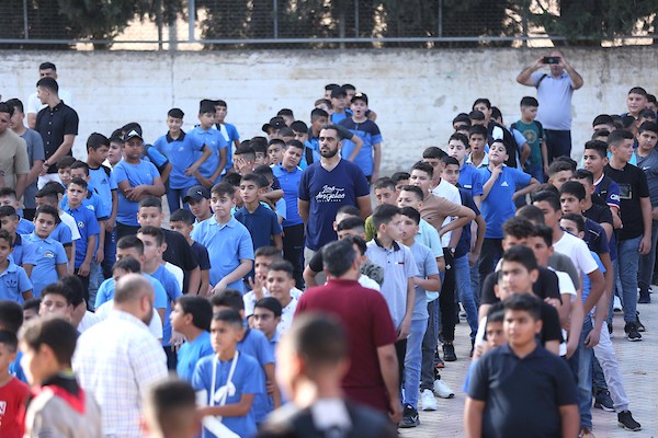 طلاب فلسطينيون يتوجهون الى مدرستهم في قريتي اللبن الشرقية والساوية جنوب نابلس 18.jpg
