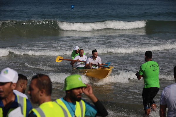 الاتحاد الفلسطيني للشراع والتجديف ينظم (بطولة التجديف الشاطئية الأولى) على شاطئ غزة برعاية شركة جوال 76(1).jpg