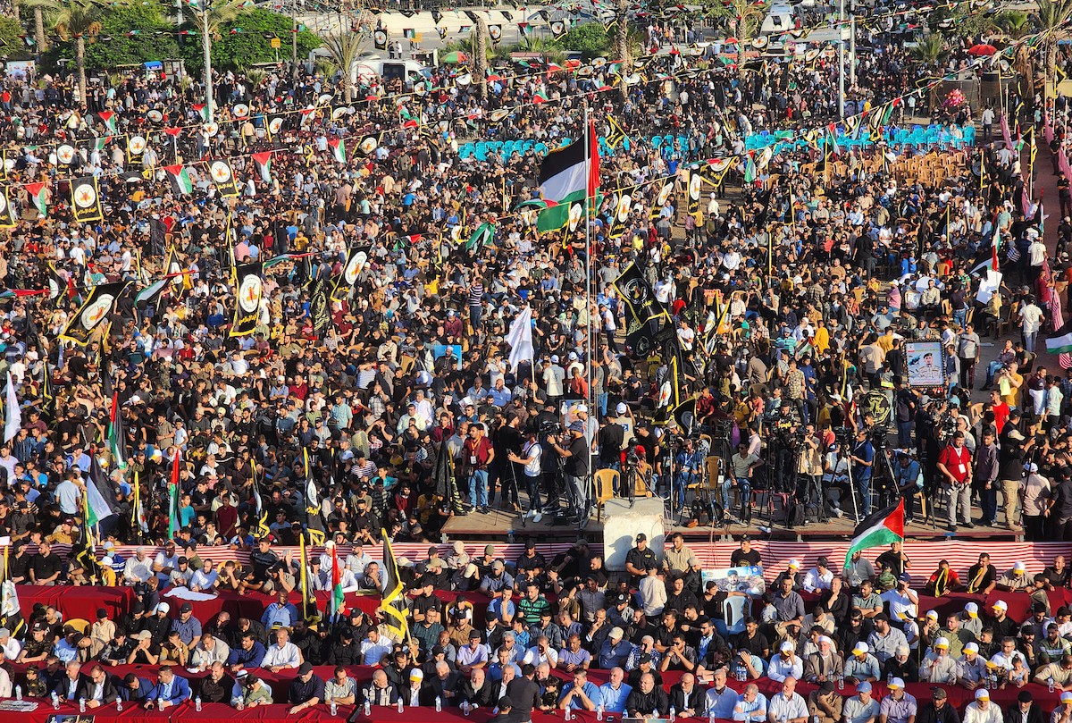 أنصار حركة الجهاد الإسلامي يشاركون في احتفال بمناسبة الذكرى الـ 35 لانطلاق الحركة في مدينة غزة 3.jpg