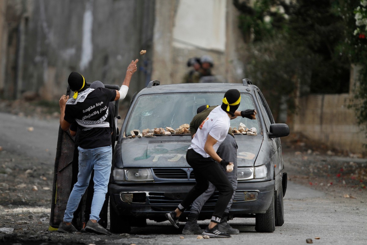 مواجهات بين قوات الاحتلال الإسرائيلي والمتظاهرين الفلسطينيين عقب المسيرة الأسبوعية المناهضة للاستيطان في قرية كفر قدوم 1.jpg
