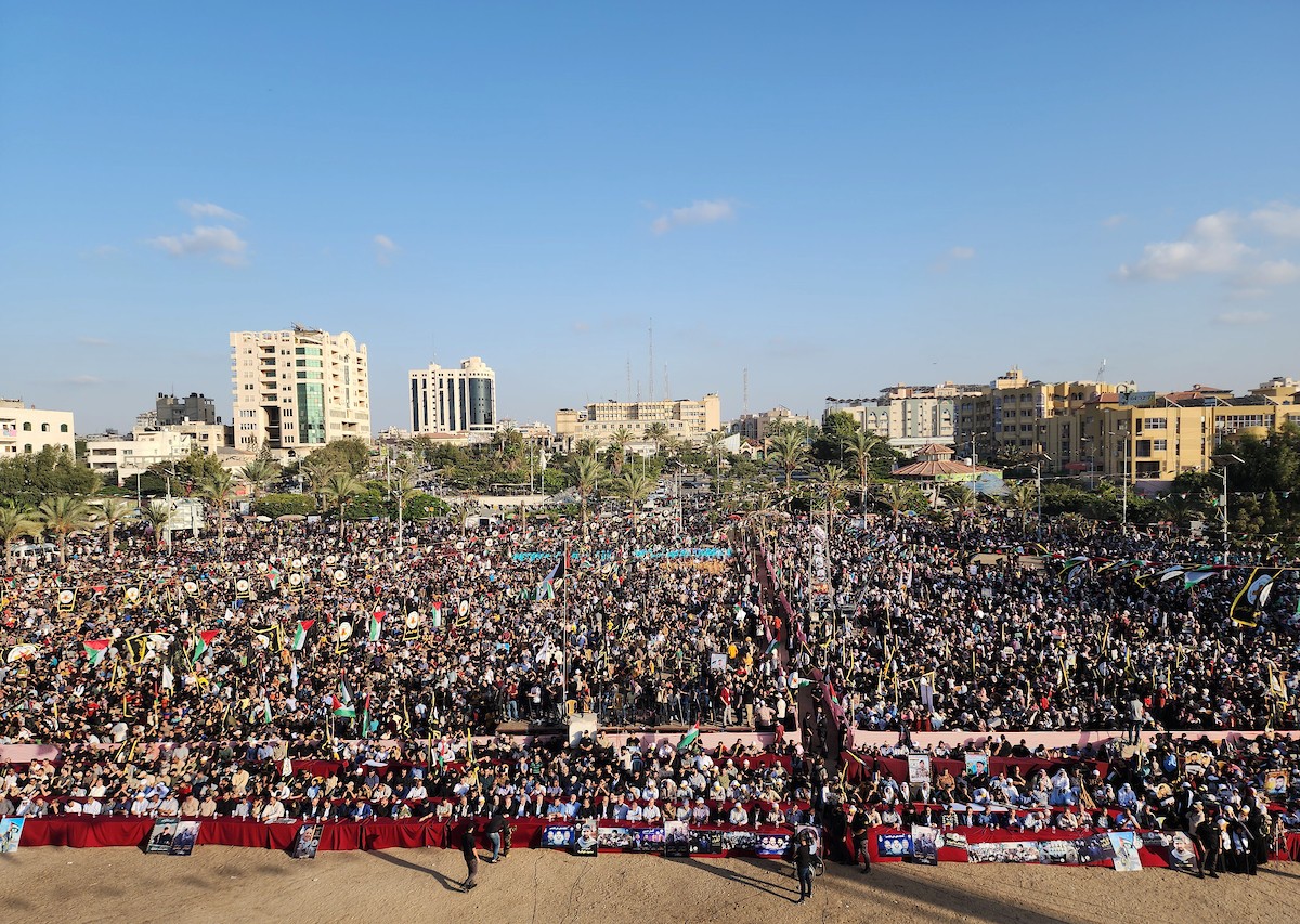 أنصار حركة الجهاد الإسلامي يشاركون في احتفال بمناسبة الذكرى الـ 35 لانطلاق الحركة في مدينة غزة 4.jpg