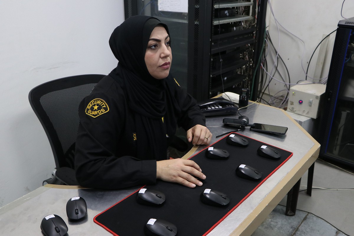 ريم سكر أول سيدة تعمل في مهنة الأمن بقطاع غزة 43.jpg
