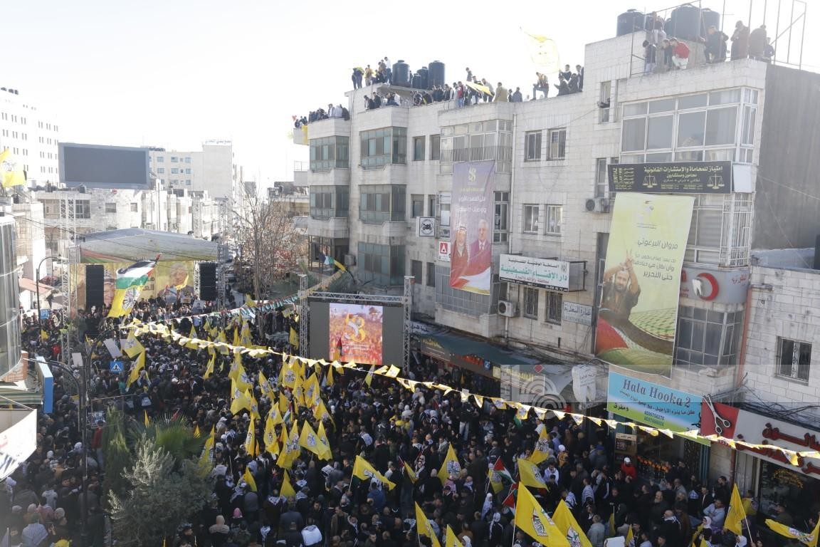 المهرجان المركزي لإحياء الذكرى الـ58 لانطلاقة الثورة وحركة فتح.. تصوير - وفا 12.jpg