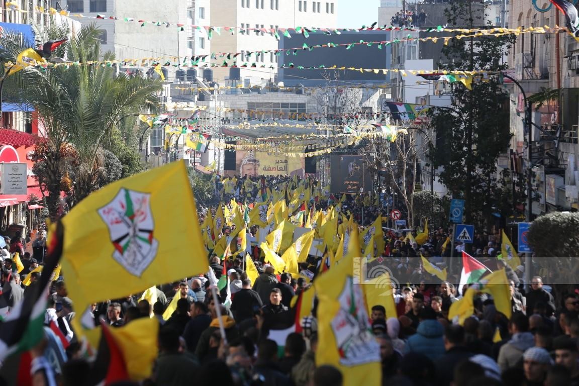 المهرجان المركزي لإحياء الذكرى الـ58 لانطلاقة الثورة وحركة فتح.. تصوير - وفا 87.jpg