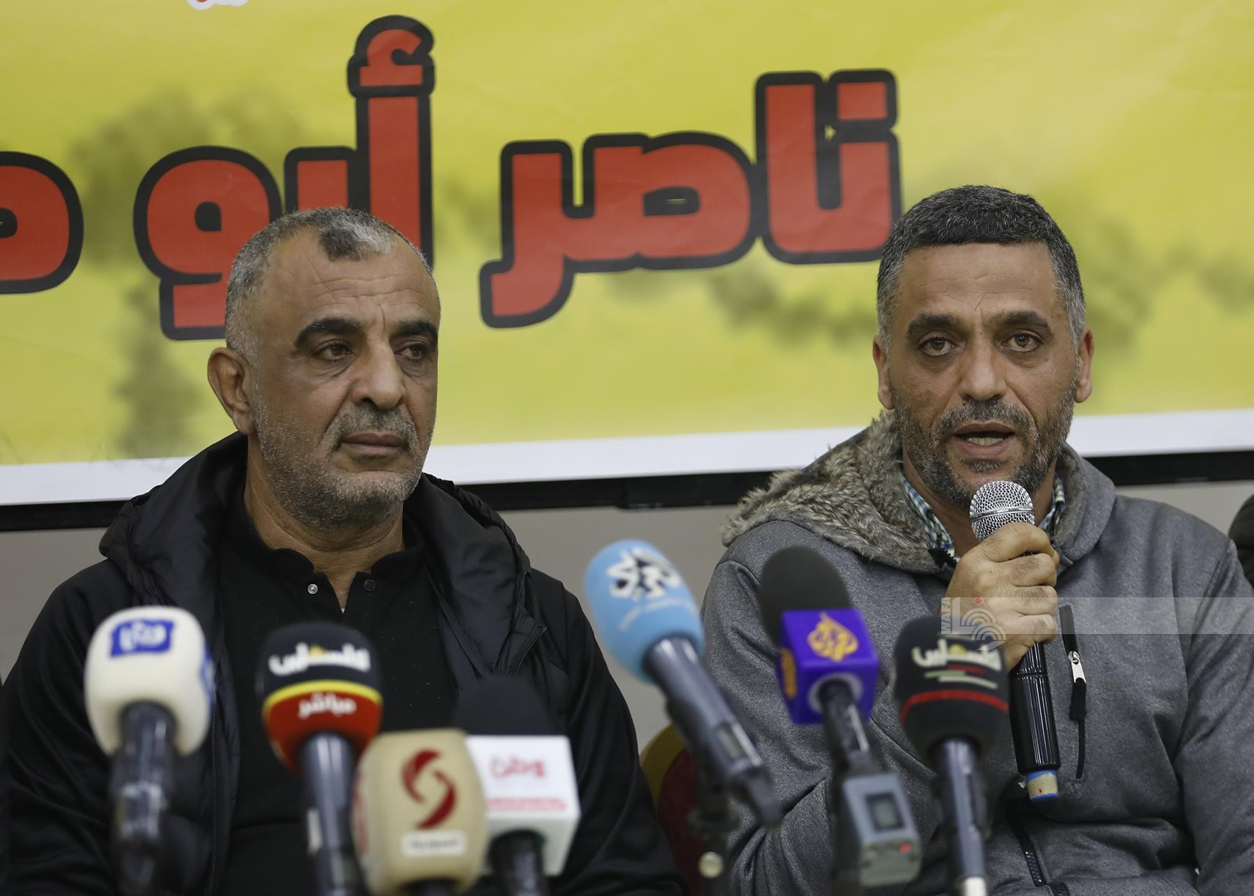 مؤتمر صحفي لعائلة الأسير الشهيد ناصر ابو حميد حول قرار الاحتلال برفض تسليم جثمانه 3.jpg