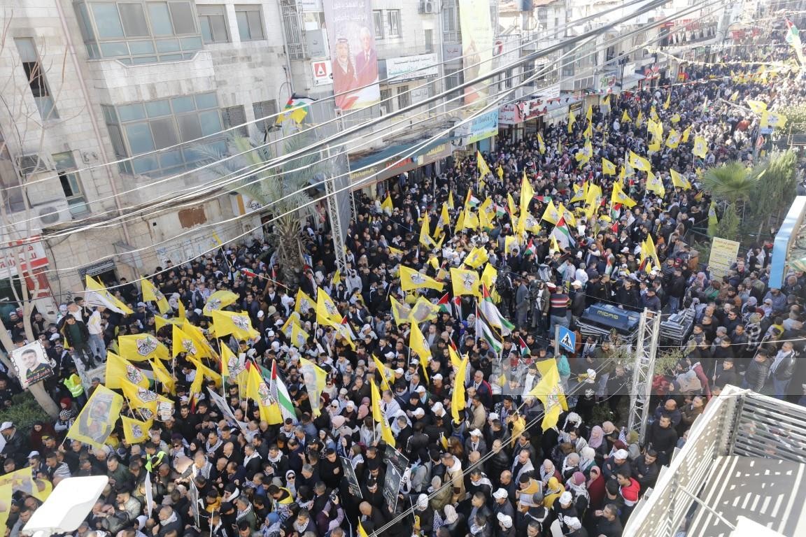 المهرجان المركزي لإحياء الذكرى الـ58 لانطلاقة الثورة وحركة فتح.. تصوير - وفا 1.jpg