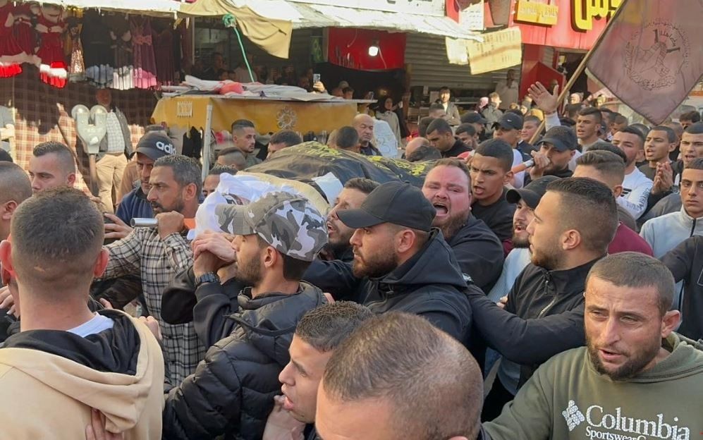 تشييع جثمان الشهيد المقاوم تامر نشرتي في جنين 6.jpg