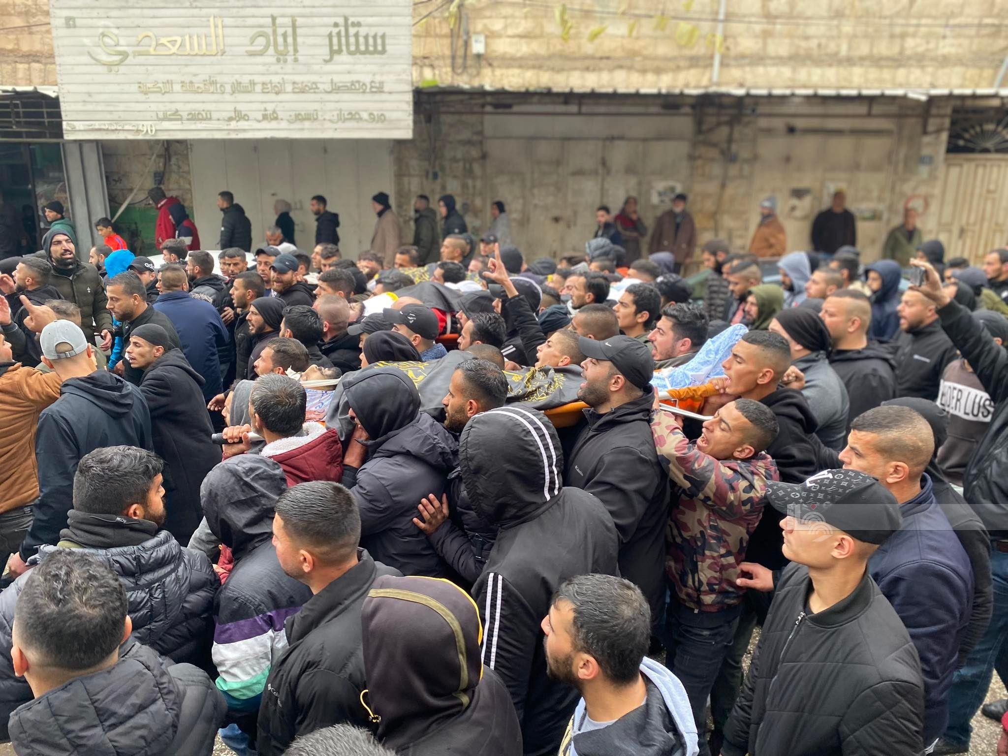 تشييع جثامين شهداء بلدتي اليامون وجبع في مدينة جنين 8.jpg