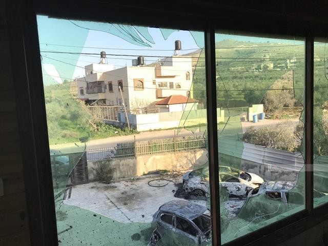 آثار اعتداء المستوطنين وجيش الاحتلال على بلدة حوارة 8.jpg