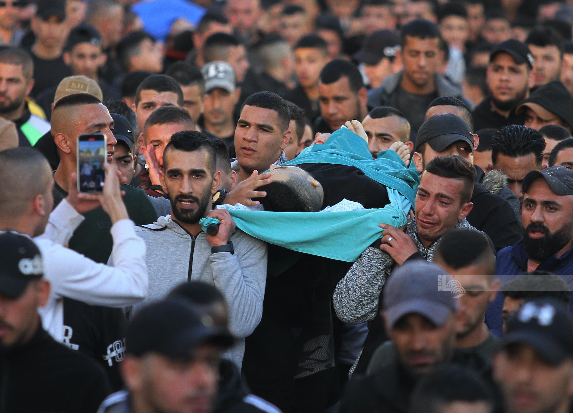 تشييع جثامين الشهداء الأربعة الذين استشهدوا برصاص قوات الاحتلال وسط مدينة جنين 08.jpg