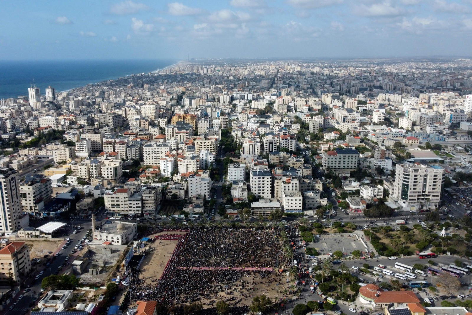 من مهرجان حركة الجهاد الإسلامي بغزة .. تصوير (الفرنسية) 6.jpg