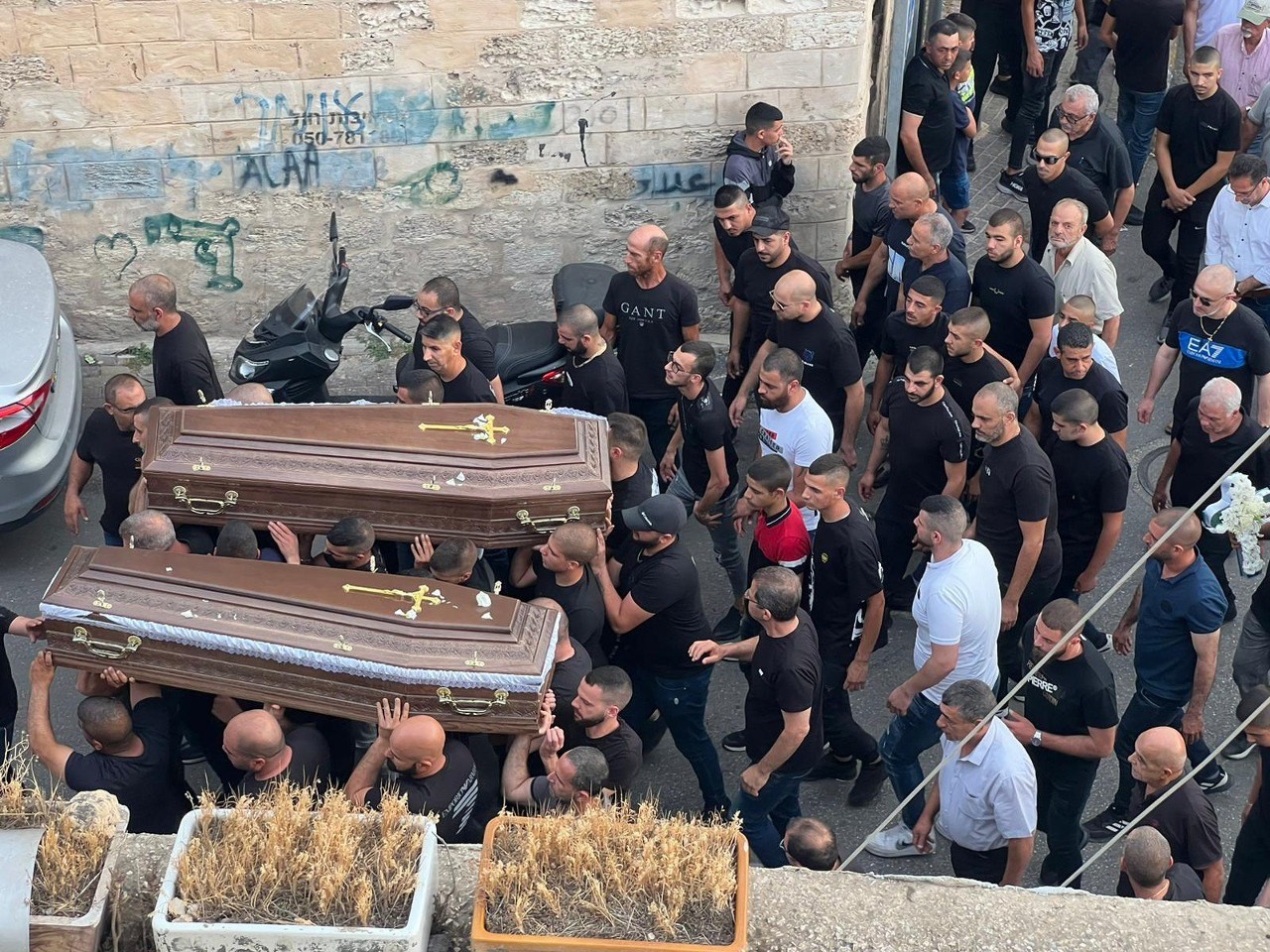 تشييع جثماني الضحيتين مرجية في يافة الناصرة (عرب 48)  6.jpg