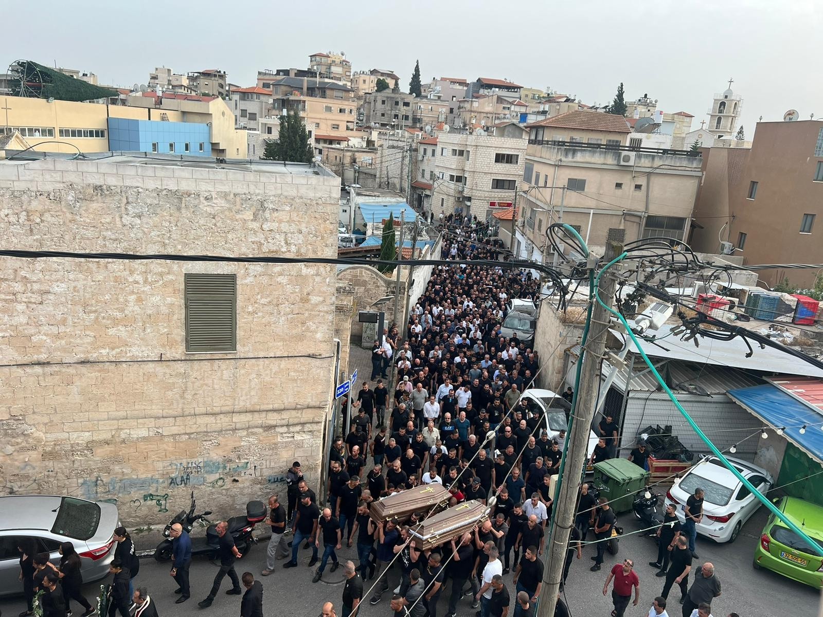 تشييع جثماني الضحيتين مرجية في يافة الناصرة (عرب 48)  2.jpg