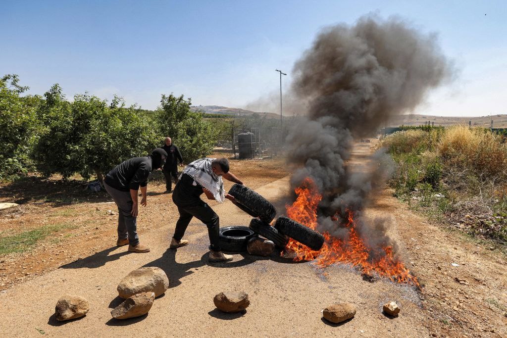 من المواجهات في الجولان (Getty images).jpg