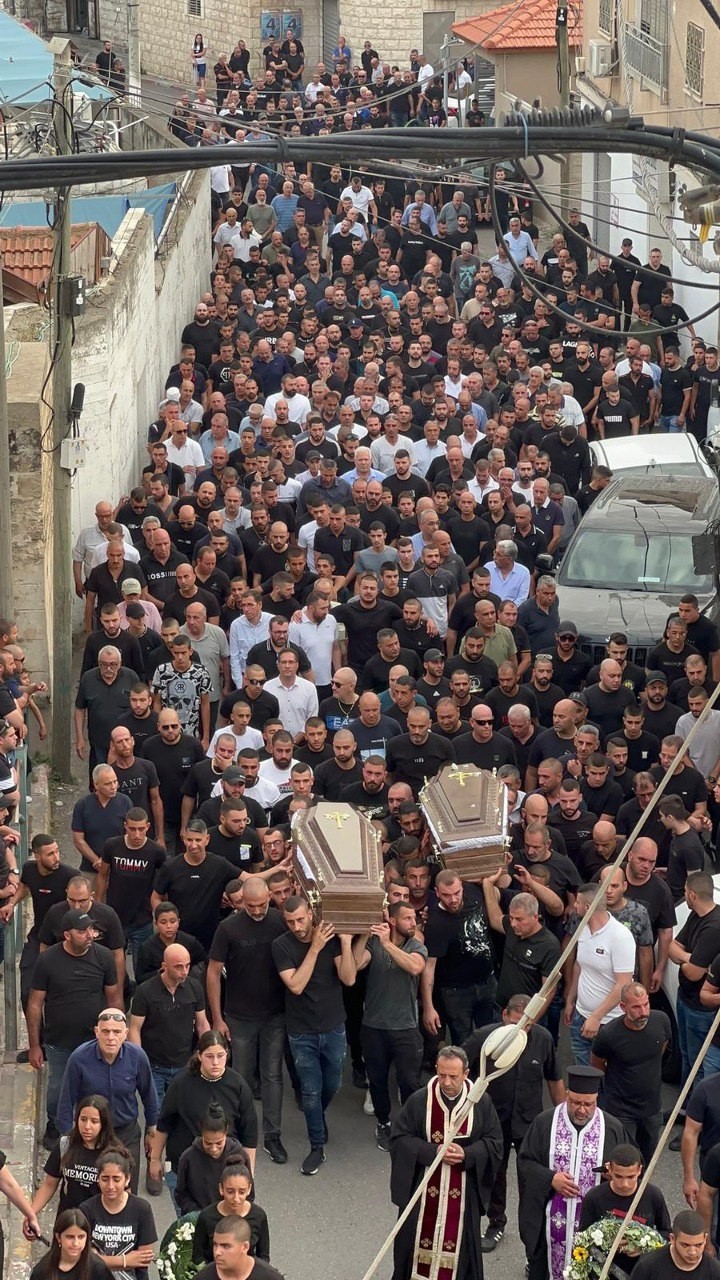 تشييع جثماني الضحيتين مرجية في يافة الناصرة (عرب 48)  22.jpg