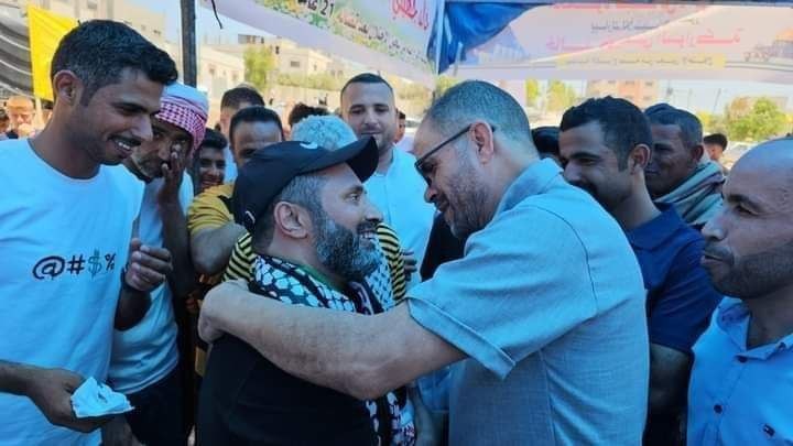 استقبال الأسير خالد السواركة في غزة بعد تحرره من اعتقال دام 21 عاما في سجون الاحتلال 222.jpg