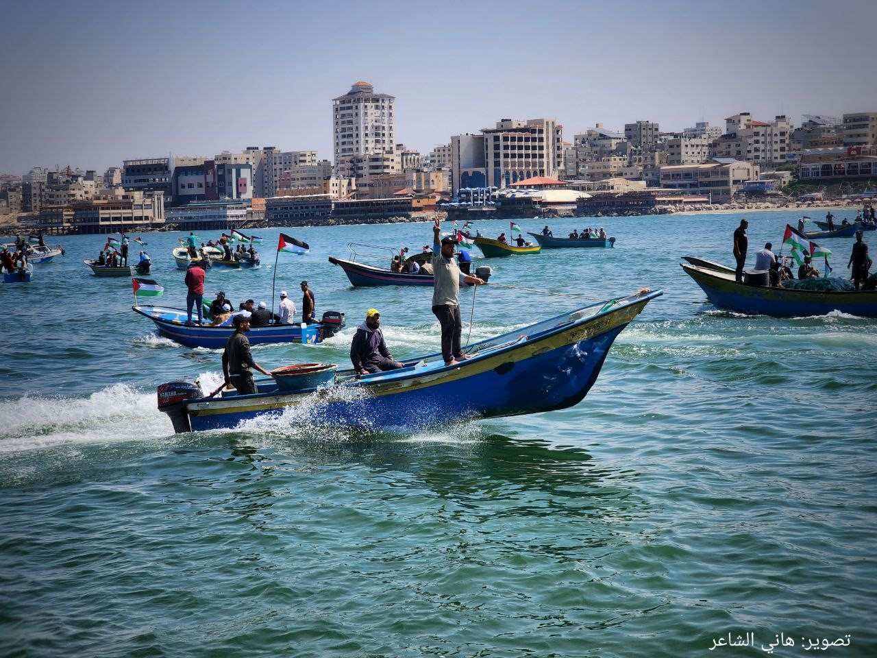 مسير بحري للمطالبة برفع الحصار عن قطاع غزة..تصوير- هاني الشاعر 7.jpg