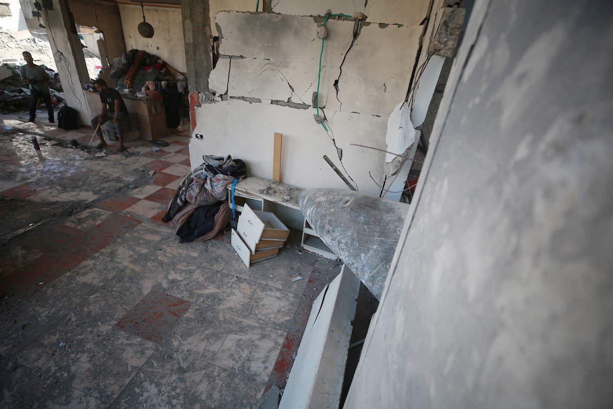 قنبلة من طراز مارك 84 في منزل عائلة الحتو 2.jpg