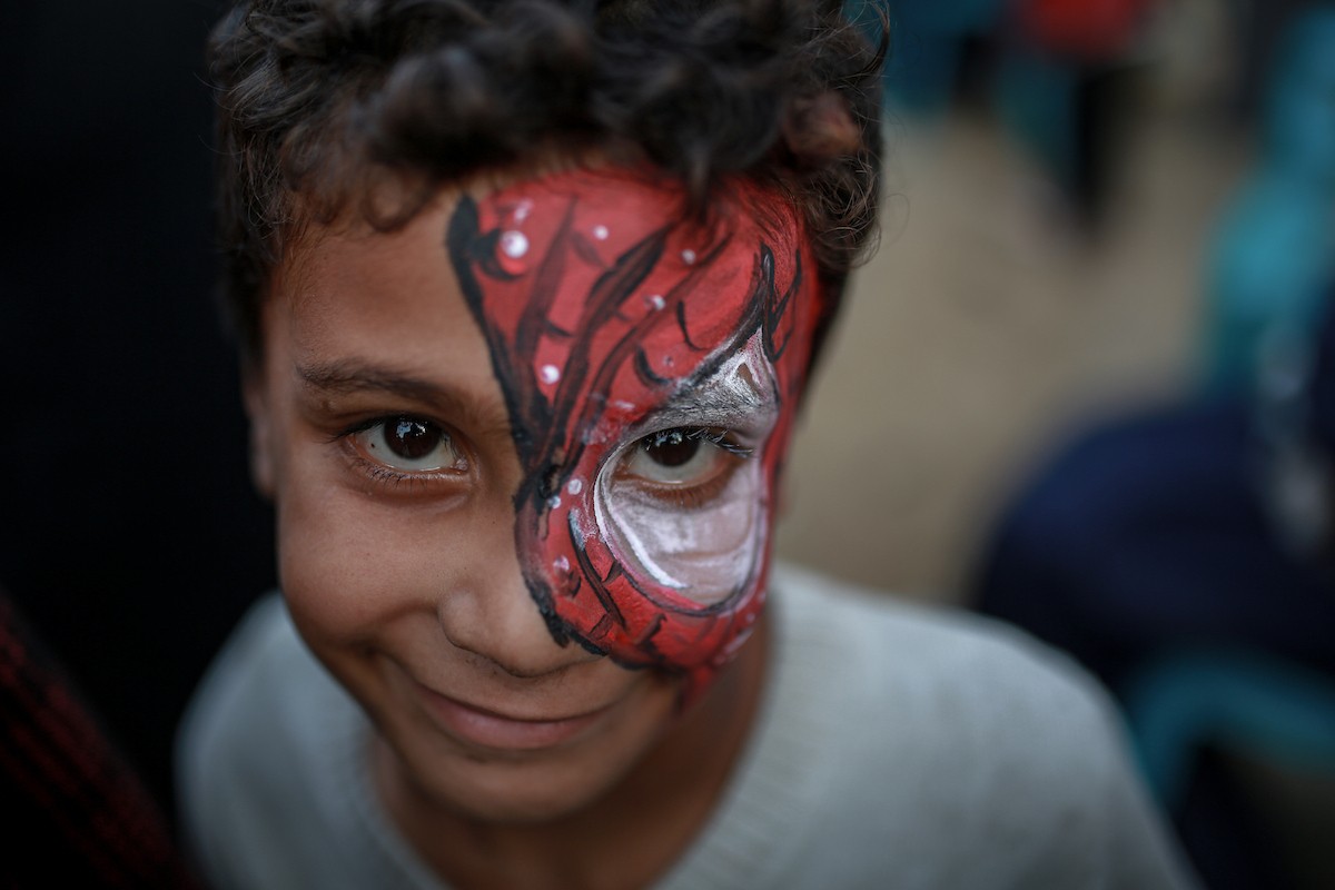 يشارك الأطفال الفلسطينيون في أنشطة مهرجان غزة السينمائي (24).jpg