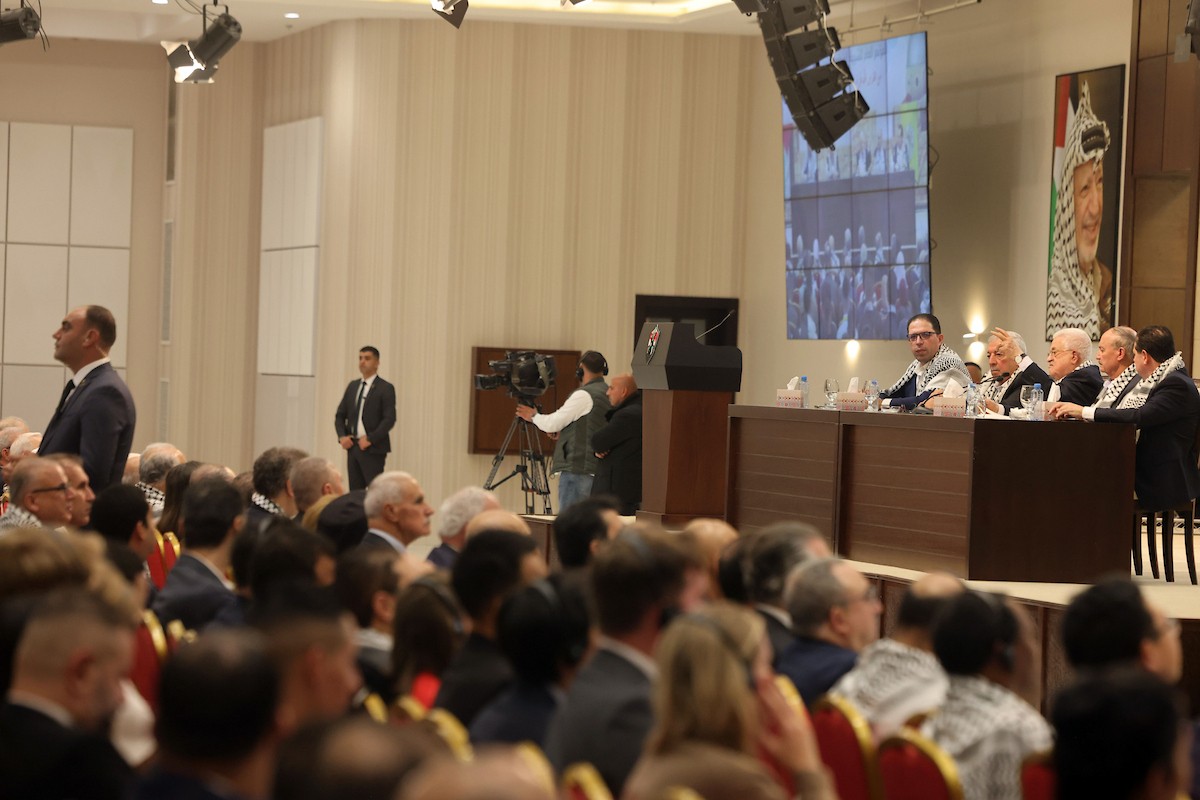 الرئيس الفلسطيني محمود عباس يحضر المؤتمر العام لحركة الشبيبة الفتحاوية في رام الله.JPG