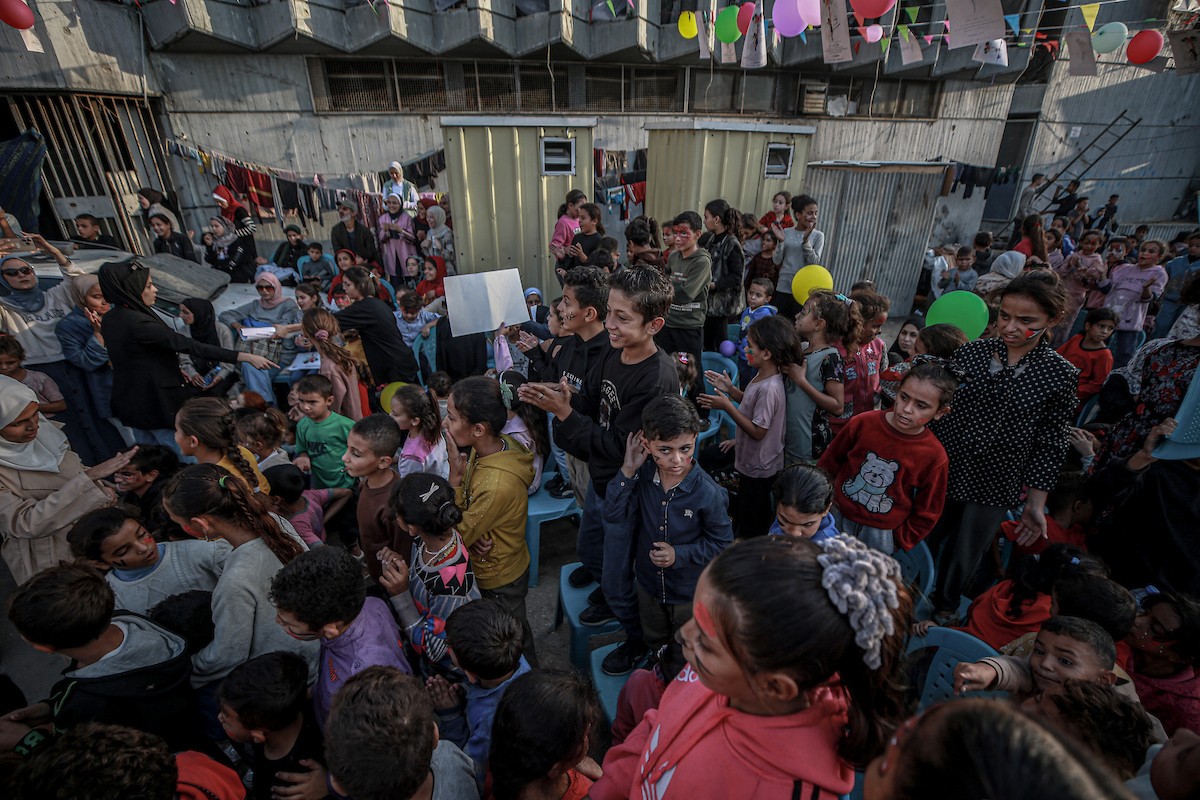 يشارك الأطفال الفلسطينيون في أنشطة مهرجان غزة السينمائي (7).jpg