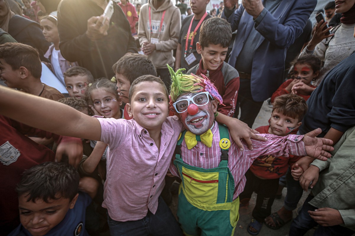 يشارك الأطفال الفلسطينيون في أنشطة مهرجان غزة السينمائي (12).jpg