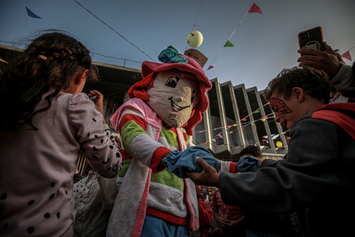 يشارك الأطفال الفلسطينيون في أنشطة مهرجان غزة السينمائي (10).jpg