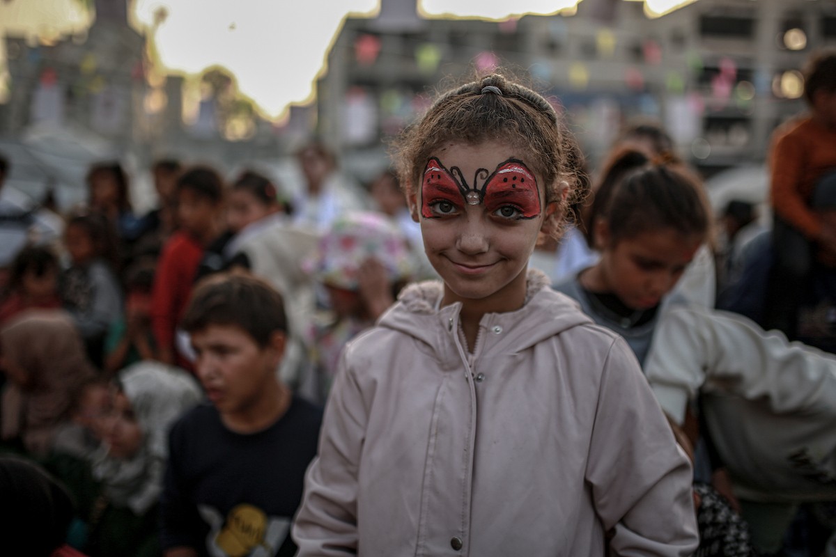 يشارك الأطفال الفلسطينيون في أنشطة مهرجان غزة السينمائي (16).jpg