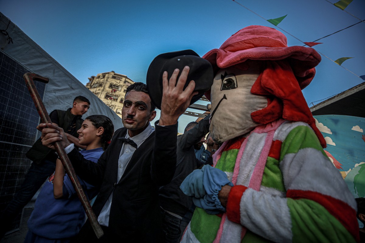 يشارك الأطفال الفلسطينيون في أنشطة مهرجان غزة السينمائي (14).jpg