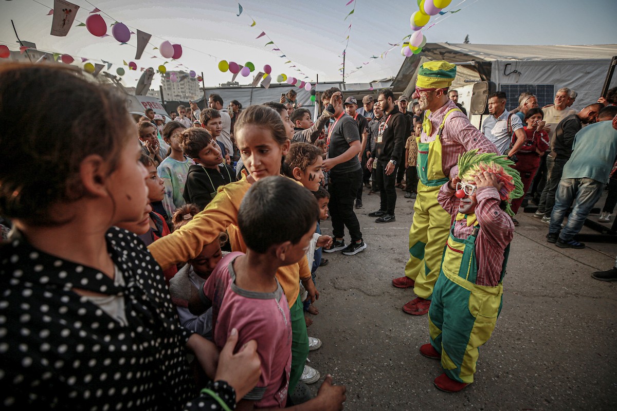 يشارك الأطفال الفلسطينيون في أنشطة مهرجان غزة السينمائي (5).jpg