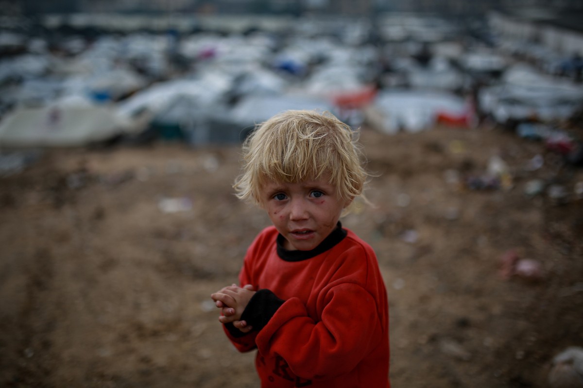 يعاني الفلسطينيون الذين دمرت منازلهم جراء الهجمات الإسرائيلية من سوء ا.jpg