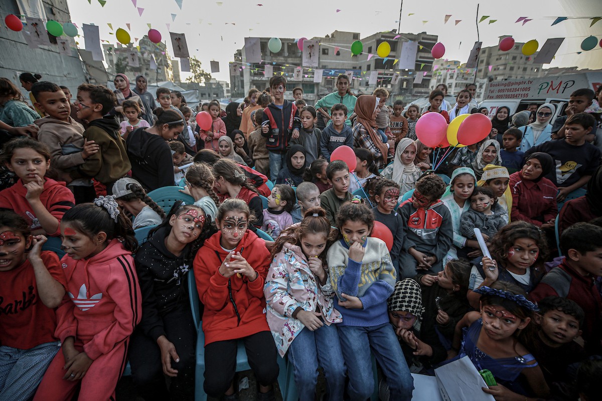 يشارك الأطفال الفلسطينيون في أنشطة مهرجان غزة السينمائي (23).jpg