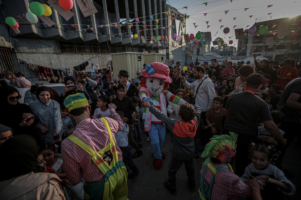 يشارك الأطفال الفلسطينيون في أنشطة مهرجان غزة السينمائي (8).jpg