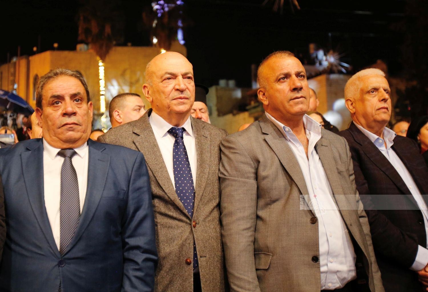 إضاءة شجرة الميلاد في بيت لحم.. تصوير - أحمد مزهر (وفا)