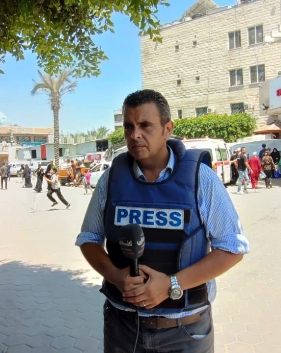 فؤاد جرادة (مراسل تلفزيون فلسطين في غزة)