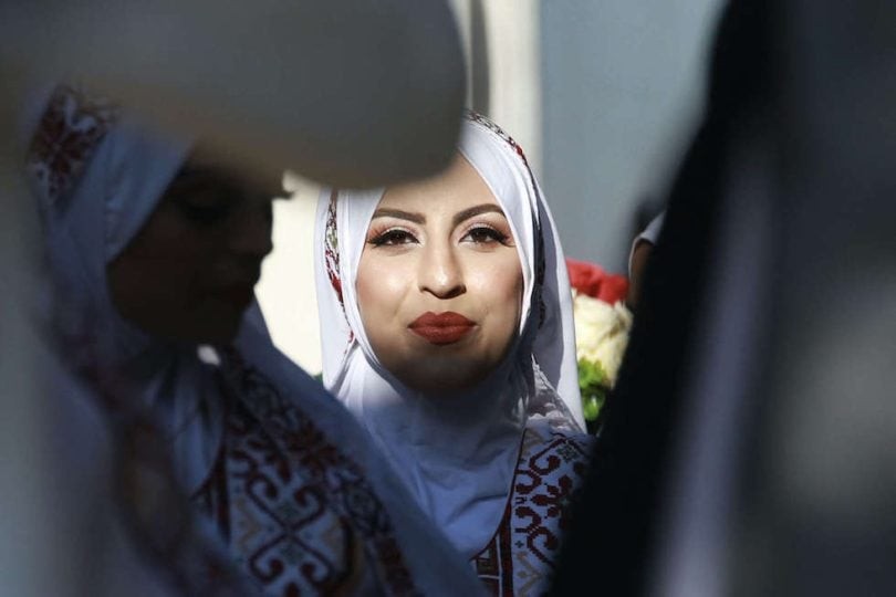 حفل زفاف جماعي لـ54 زوجا بين أنقاض خان يونس 67.jpg