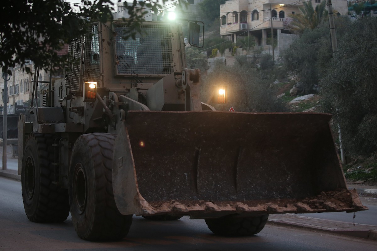 تعزيزات عسكرية إسرائيلية في بلدة  قباطية، جنوب جنين في شمال الضفة الغربية، 26 ديسمبر/كانون الأول 2025. صورة: محمد ناصر