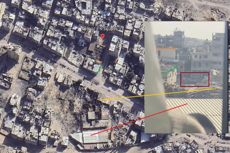 آليات إسرائيلية بجي التفاح في محيط مقبرة البطش بمدينة غزة (خرائط غوغل).webp
