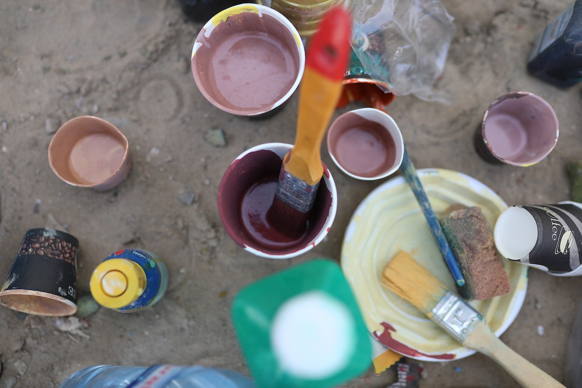 جدارية في مدينة غزة بعنوان