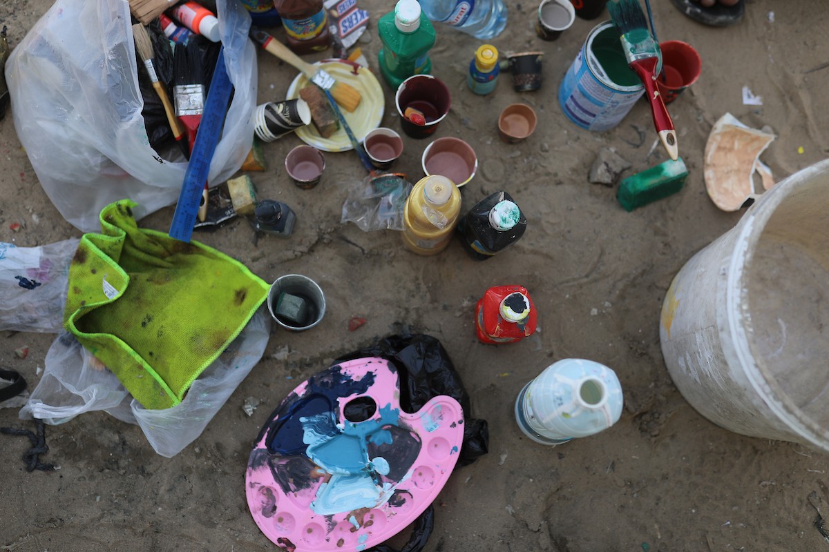 جدارية في مدينة غزة بعنوان