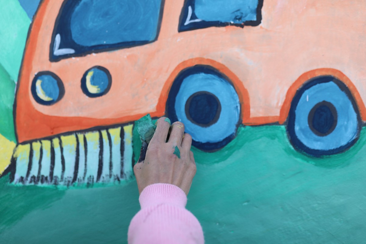 جدارية في مدينة غزة بعنوان