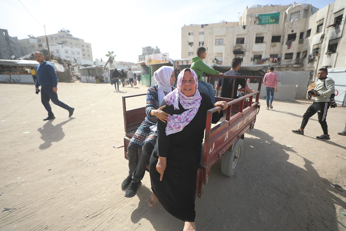 ودّاع جثمان وصل إلى مستشفى الشفاء في مدينة غزة. وكان قد استشهد بنيران الجيش الإسرائيلي أثناء جمعه الحطب في بيت لاهيا، شمال قطاع غزة، 8 فبراير/شباط 2026. تصوير: عمر أشتوي