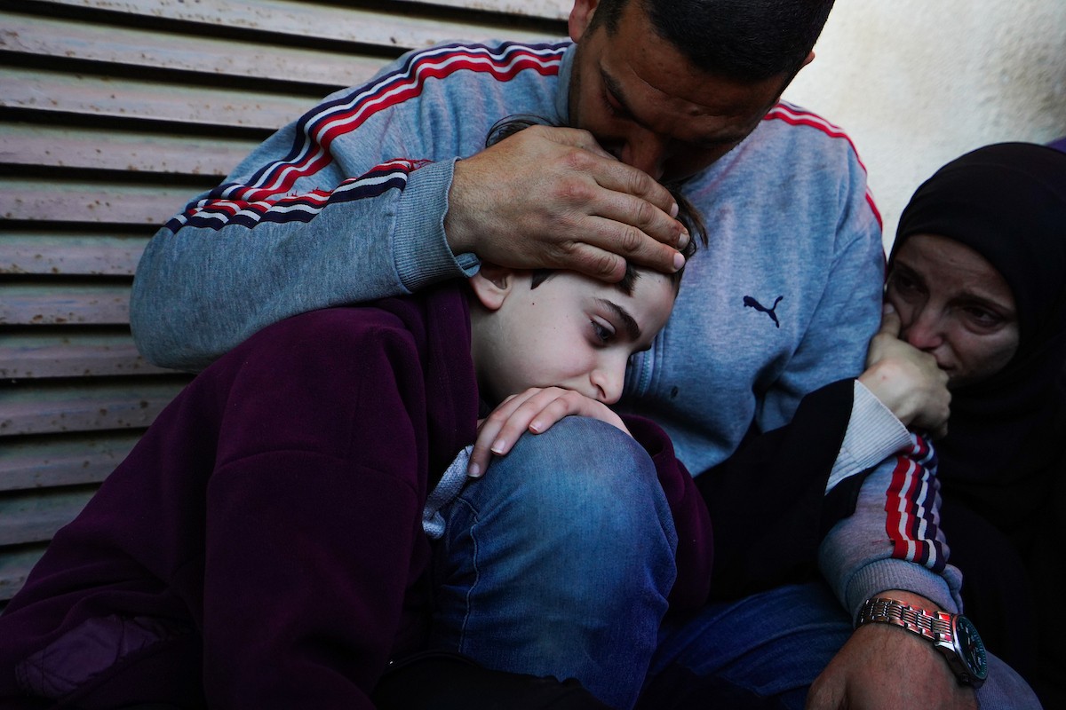 جنازة الزميل الصحفي محمد وشاح، مراسل قناة الجزيرة مباشر، الذي اغتيل في غارة جوية إسرائيلية بقطاع غزة، 9 أبريل/نيسان 2026.