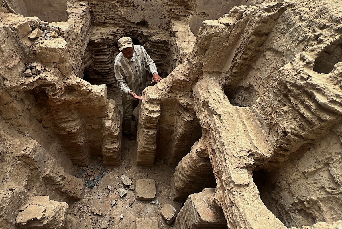 دير القديس هيلاريون وسط قطاع غزة المدرج على قائمة التراث العالمي وأحد أقدم المواقع الأثرية في الشرق الأوسط معرّض للخطر بسبب العدوان الإسرائيلي، النصيرات – وسط قطاع غزة، 18 أبريل/نيسان 2026، تصوير: يوسف أبو طفة