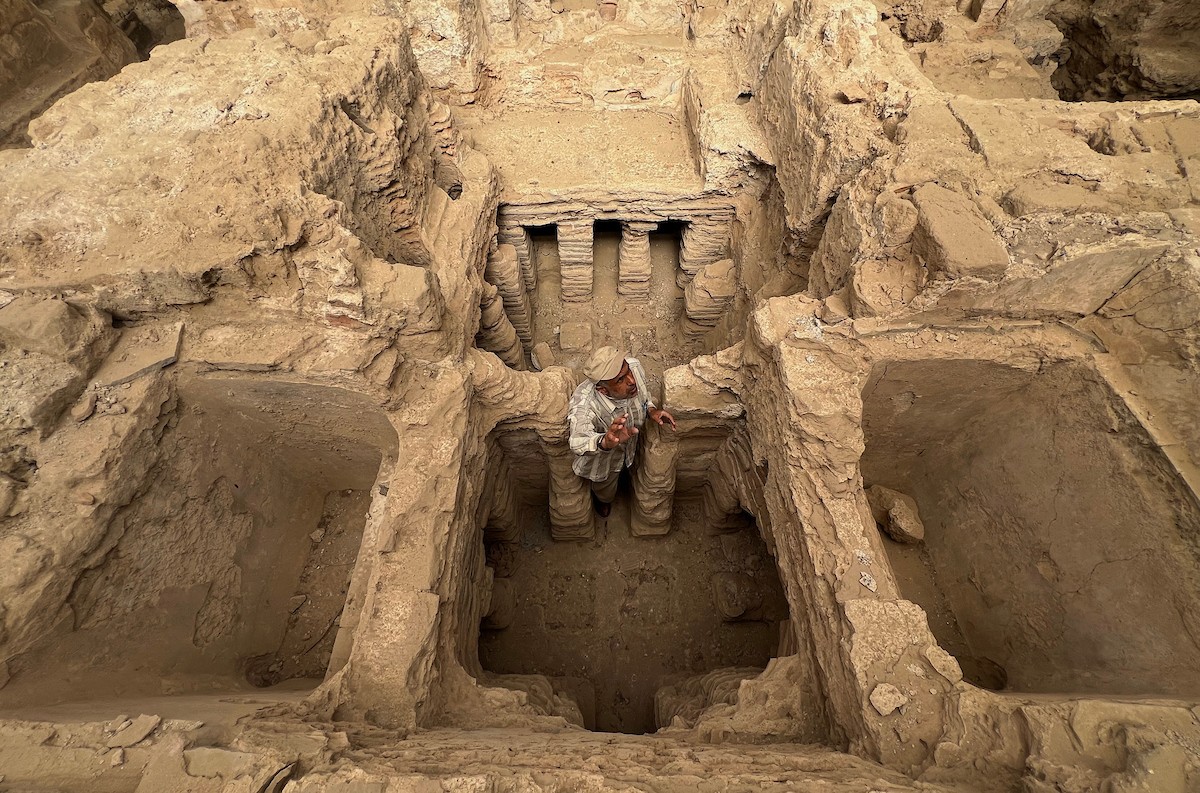 دير القديس هيلاريون وسط قطاع غزة المدرج على قائمة التراث العالمي وأحد أقدم المواقع الأثرية في الشرق الأوسط معرّض للخطر بسبب العدوان الإسرائيلي، النصيرات – وسط قطاع غزة، 18 أبريل/نيسان 2026، تصوير: يوسف أبو طفة